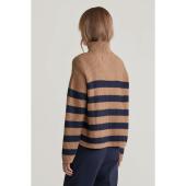 Breton Sweater with Stand Up Collar - 3GW4805309 - GANT