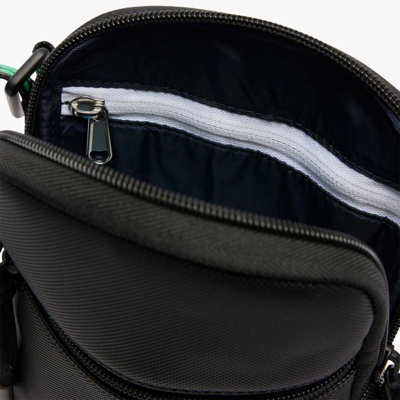Men's Small LCST Slimline Petit Piqué Satchel - 9@3NH4679TX - LACOSTE