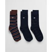 3-Pack Shield Tie Stripe Socks Gift Box - 3G9960316 - GANT