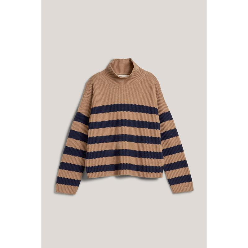 Breton Sweater with Stand Up Collar - 3GW4805309 - GANT
