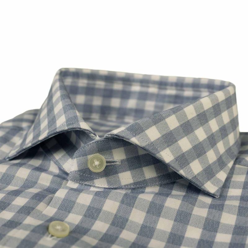 Light Blue Check Shirt SUPER COTTON® - 520ML/71208 - XACUS