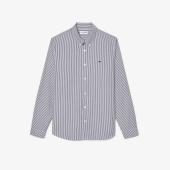 Men's Regular Fit Striped Cotton Shirt - 8@3CH2936 - LACOSTE