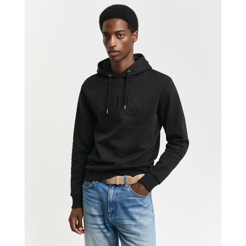 Tonal Shield Hoodie - 8@3G2037020 - GANT