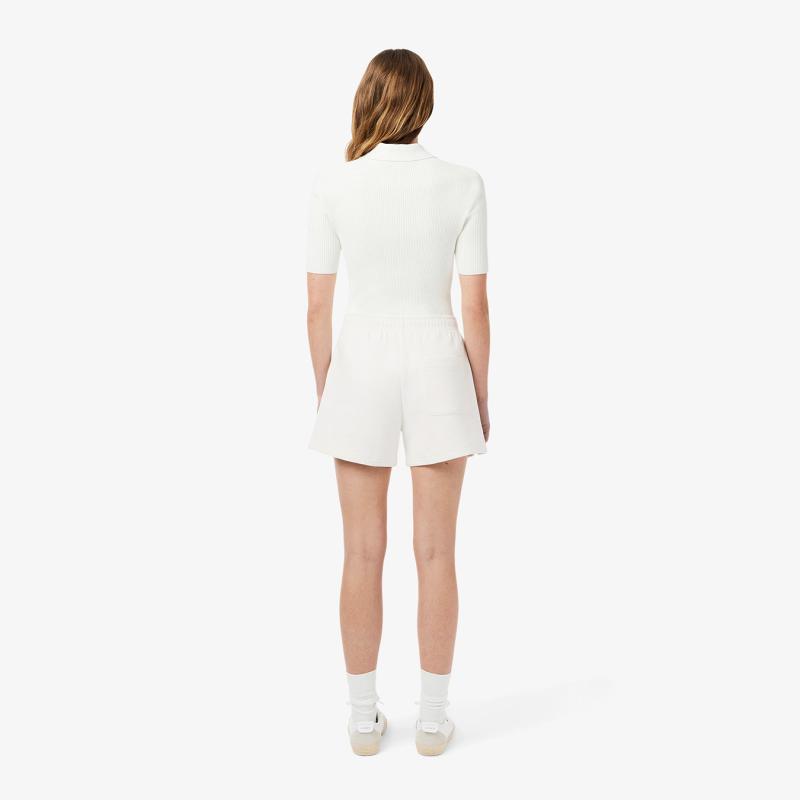 Women's Double Faced Piqué Shorts - 3GF9606 - LACOSTE