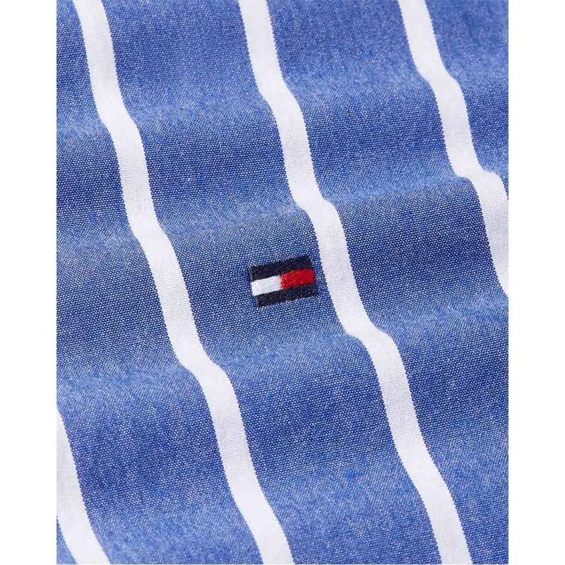 FLEX POPLIN WIDE STRIPE SHIRT - MW0MW38560 - TOMMY HILFIGER