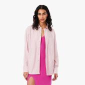 Oversized Cotton Poplin Shirt - 3CF0215 - LACOSTE