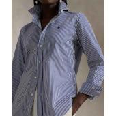 Slim Fit Striped Cotton Shirt - 9@211891379001 - POLO RALPH LAUREN
