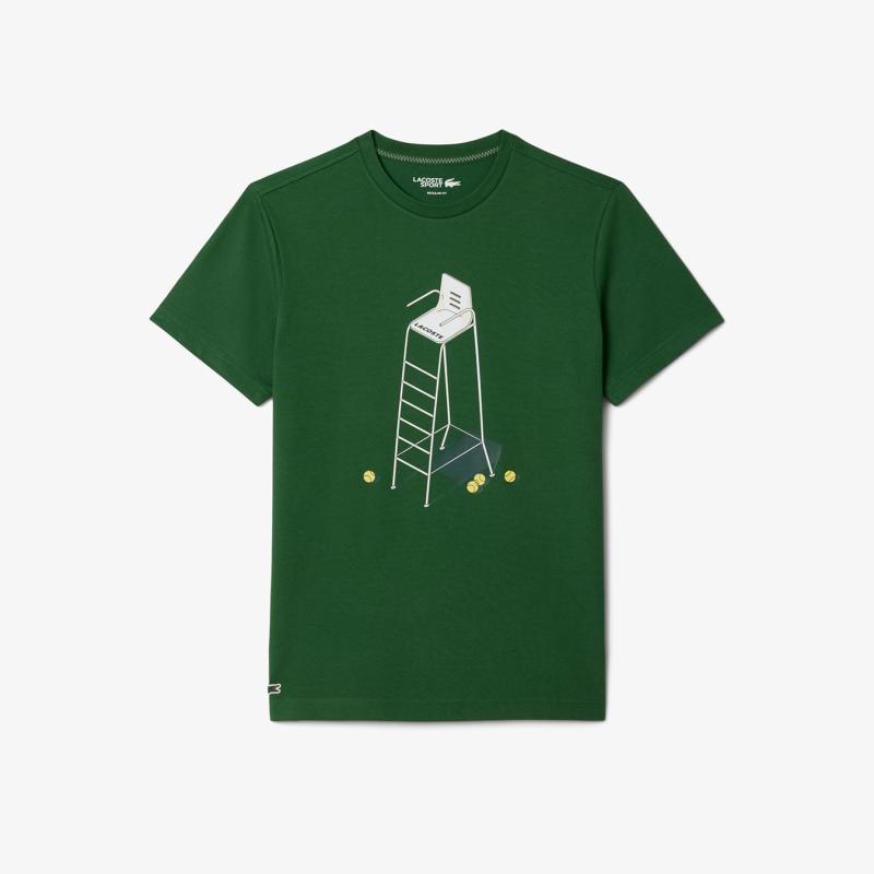 Tennis Heritage Print T-shirt - 3TH2101 - LACOSTE