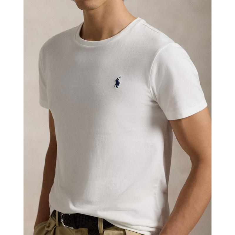 Custom Slim Fit Jersey Crewneck T-Shirt - 9@710680785003 - POLO RALPH LAUREN