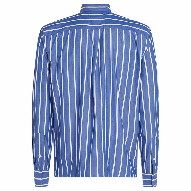 FLEX POPLIN WIDE STRIPE SHIRT - MW0MW38560 - TOMMY HILFIGER
