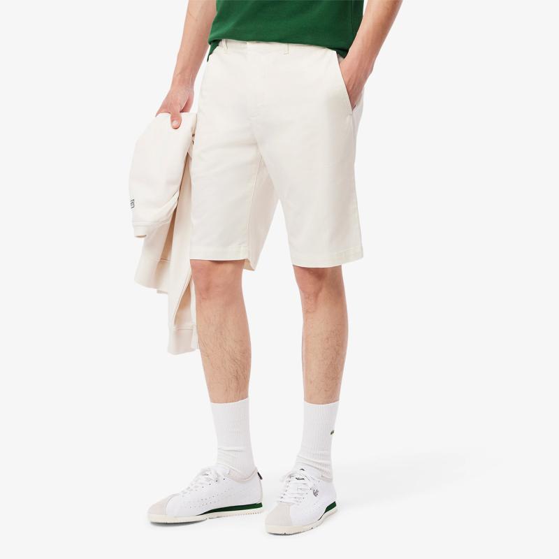 Men's Slim Fit Stretch Cotton Shorts - 3FH3347 - LACOSTE