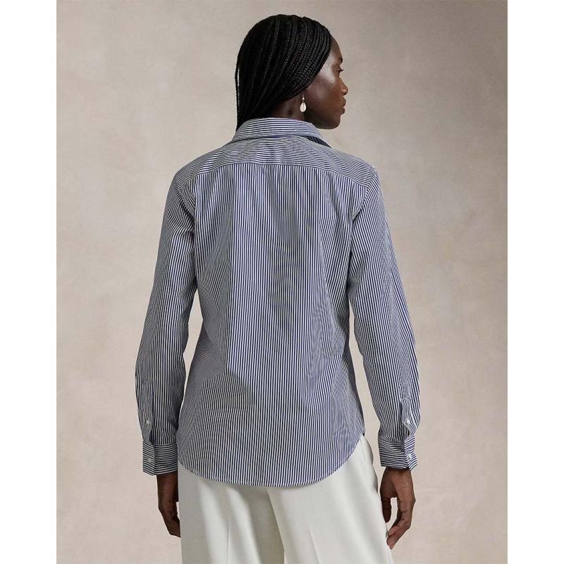 Slim Fit Striped Cotton Shirt - 9@211891379001 - POLO RALPH LAUREN