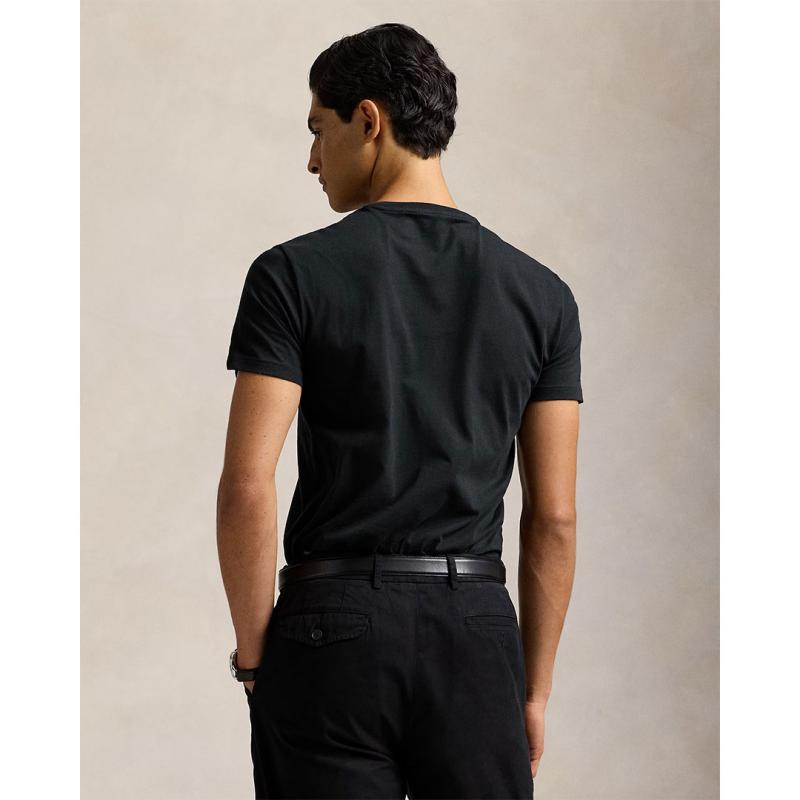 Custom Slim Fit Jersey Crewneck T-Shirt - 10@710680785001 - POLO RALPH LAUREN