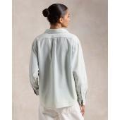 Cropped Boxy Chambray Shirt - 211891420001 - POLO RALPH LAUREN