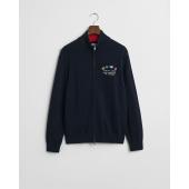Nautical Flags Zip Cardigan - 3G8030235 - GANT
