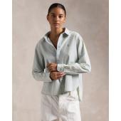 Cropped Boxy Chambray Shirt - 211891420001 - POLO RALPH LAUREN