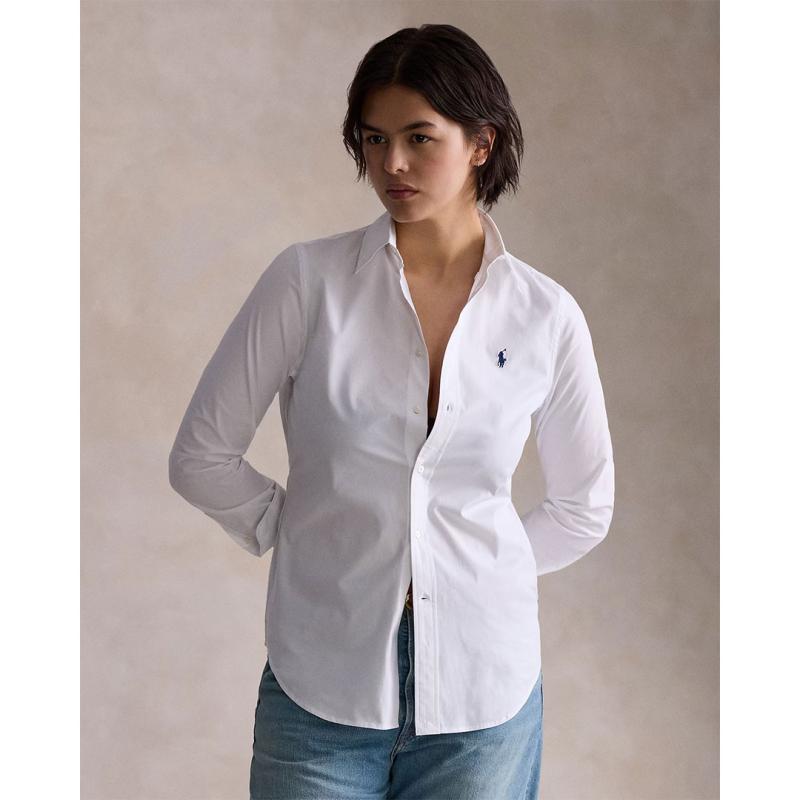 Stretch Slim Fit Cotton Shirt - 9@211941509002 - POLO RALPH LAUREN