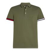 FLAG CUFF SLIM FIT POLO - MW0MW38458 - TOMMY HILFIGER