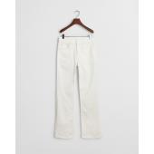 Slim Fit Flared White Jeans - 3GW4100249 - GANT