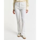 Slim Fit Flared White Jeans - 3GW4100249 - GANT