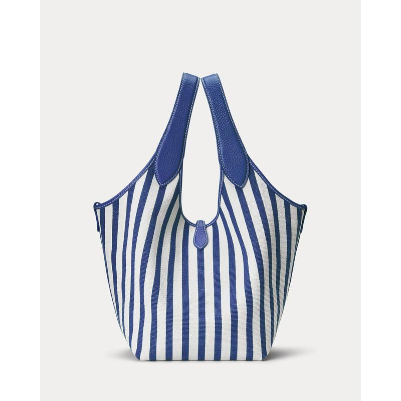 Polo Play Striped Canvas Tote - 428963527002 - POLO RALPH LAUREN