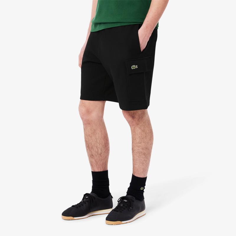 Cotton Fleece Cargo Shorts - 3GH9743 - LACOSTE