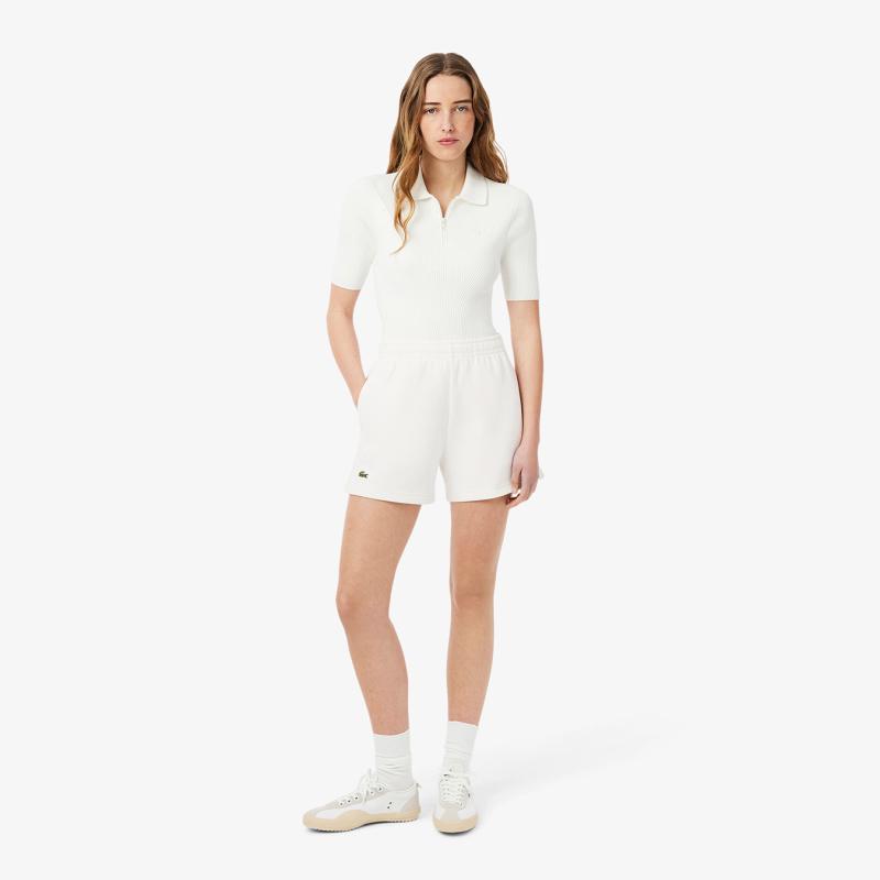 Women's Double Faced Piqué Shorts - 3GF9606 - LACOSTE