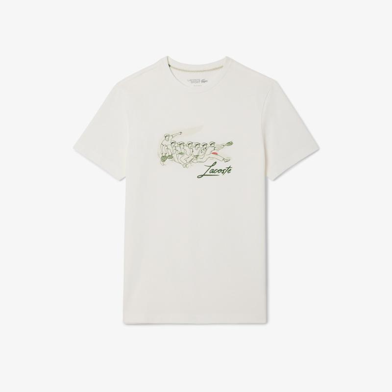 René Lacoste Print Tennis Heritage T-shirt - 3TH2102 - LACOSTE