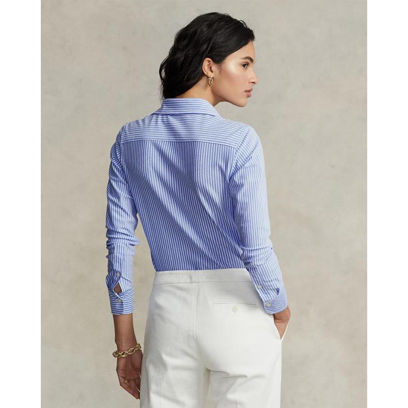 Striped Knit Oxford Shirt - 9@211664416002 - POLO RALPH LAUREN