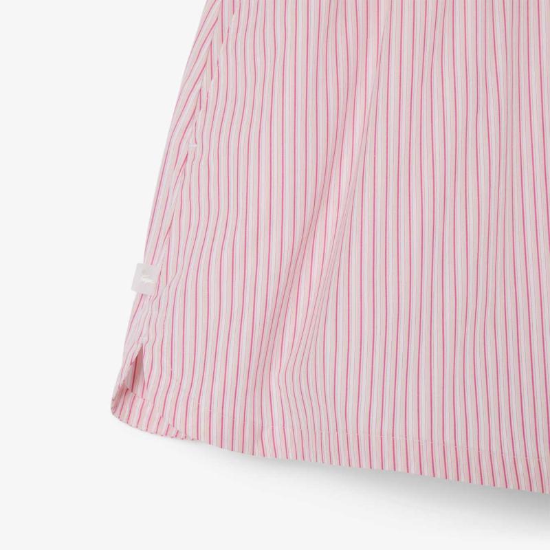 Wide Fit Lightweight Striped Poplin Shorts - 3FF9835 - LACOSTE