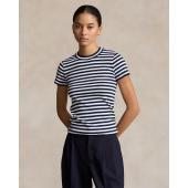 Striped Rib-Knit Cotton Crewneck T-Shirt - 9@211891520001 - POLO RALPH LAUREN