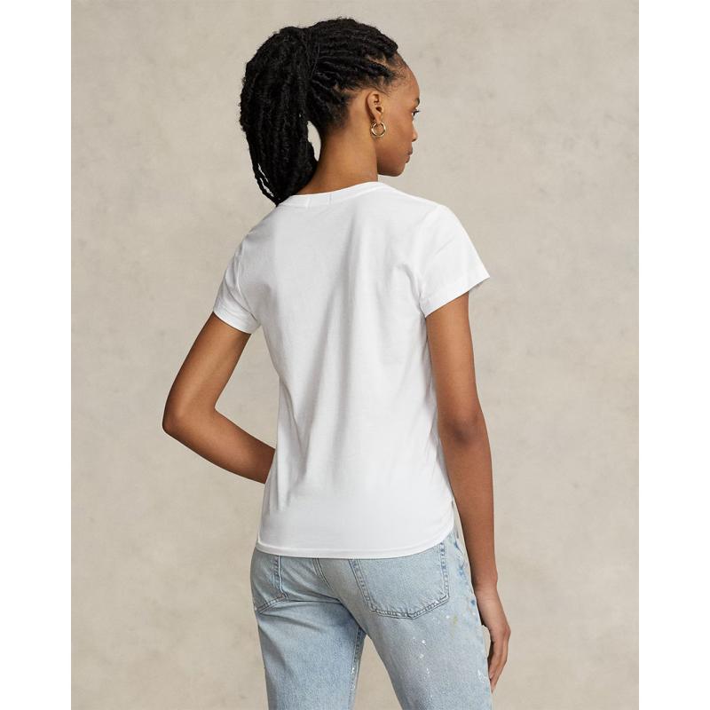Cotton Jersey V-Neck T-Shirt - 9@211902403001 - POLO RALPH LAUREN