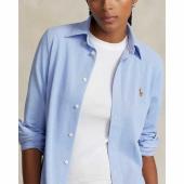 Slim Fit Knit Cotton Oxford Shirt - 9@211664427001 - POLO RALPH LAUREN