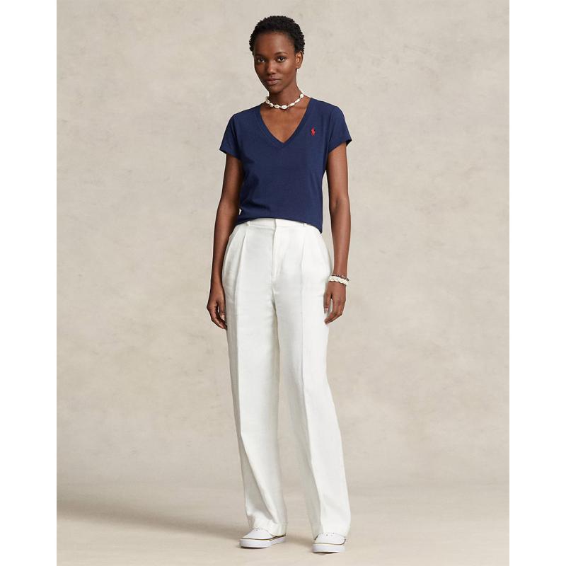 Cotton Jersey V-Neck T-Shirt - 9@211902403002 - POLO RALPH LAUREN