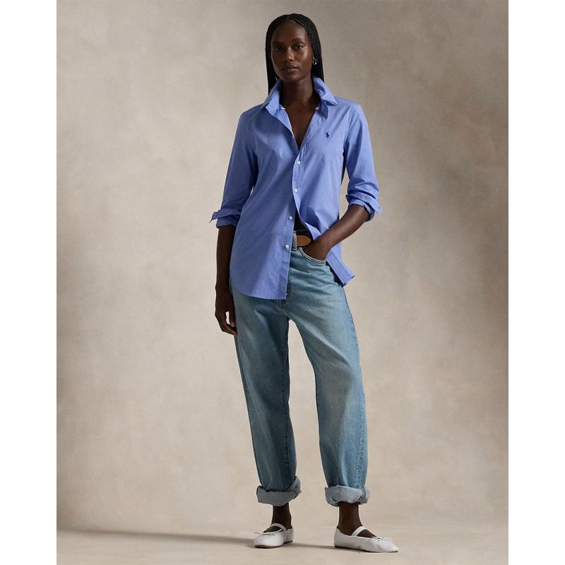 Stretch Slim Fit Cotton Shirt - 211941509001 - POLO RALPH LAUREN