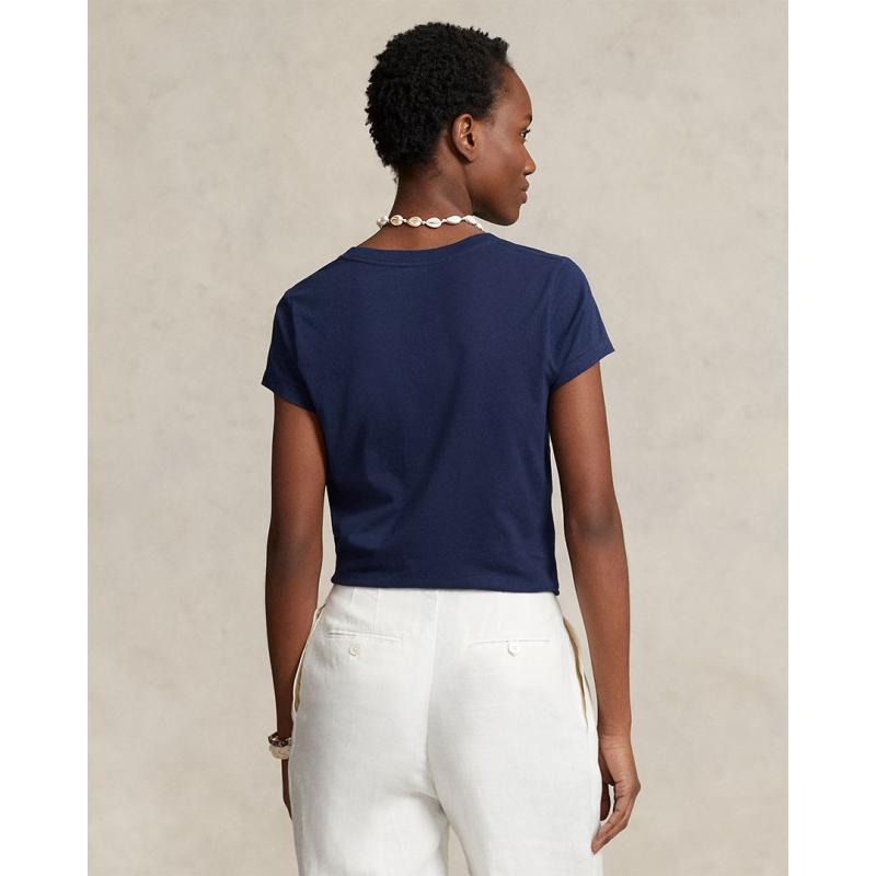 Cotton Jersey V-Neck T-Shirt - 9@211902403002 - POLO RALPH LAUREN