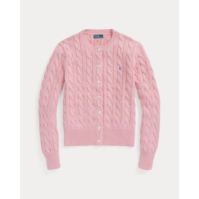 Cable-Knit Cotton Crewneck Cardigan - 211891643004 - POLO RALPH LAUREN