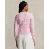 Cable-Knit Cotton Crewneck Cardigan - 211891643004 - POLO RALPH LAUREN