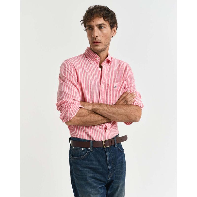 Regular Fit Garment-Dyed Linen Shirt - 3G3250038 - GANT