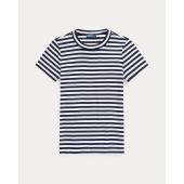 Striped Rib-Knit Cotton Crewneck T-Shirt - 9@211891520001 - POLO RALPH LAUREN