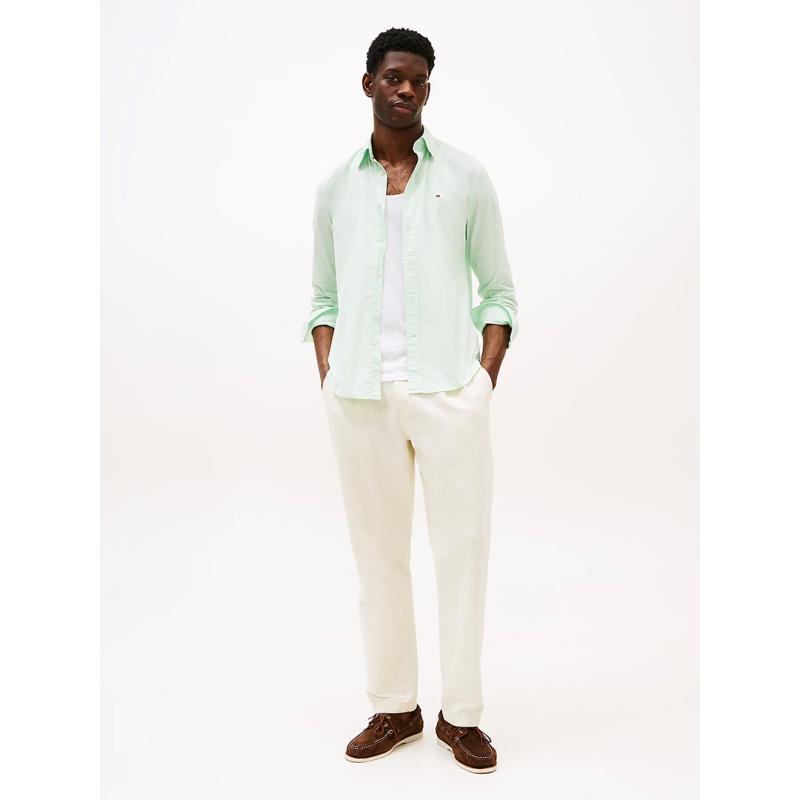 FLEX POPLIN SOLID SHIRT - MW0MW37550 - TOMMY HILFIGER