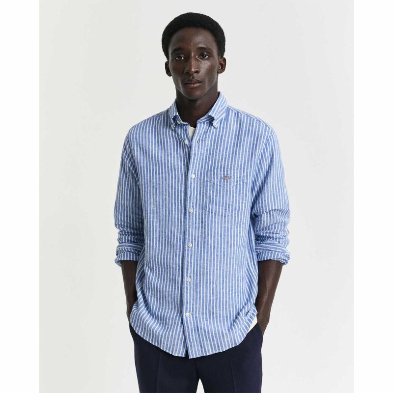Regular Fit Garment-Dyed Linen Shirt - 3G3250038 - GANT