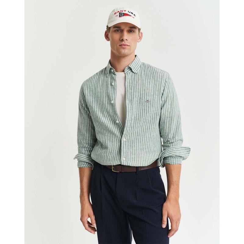 Regular Fit Garment-Dyed Linen Shirt - 3G3250038 - GANT