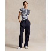 Striped Rib-Knit Cotton Crewneck T-Shirt - 9@211891520001 - POLO RALPH LAUREN