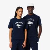 Unisex Signature Print Cotton T-Shirt - 3TH2733 - LACOSTE