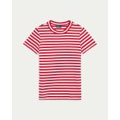 Striped Rib-Knit Cotton Crewneck T-Shirt - 211891520006 - POLO RALPH LAUREN