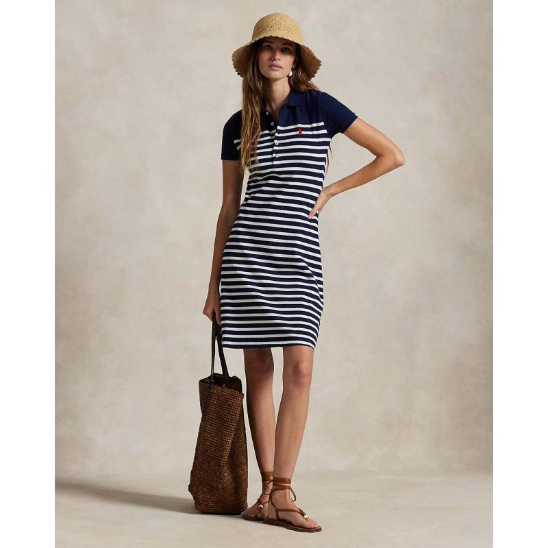Striped Polo Shirtdress - 211959122001 - POLO RALPH LAUREN