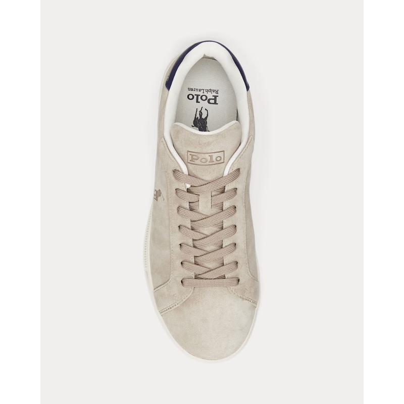 Heritage Court II Suede Trainer - 809955691003 - POLO RALPH LAUREN