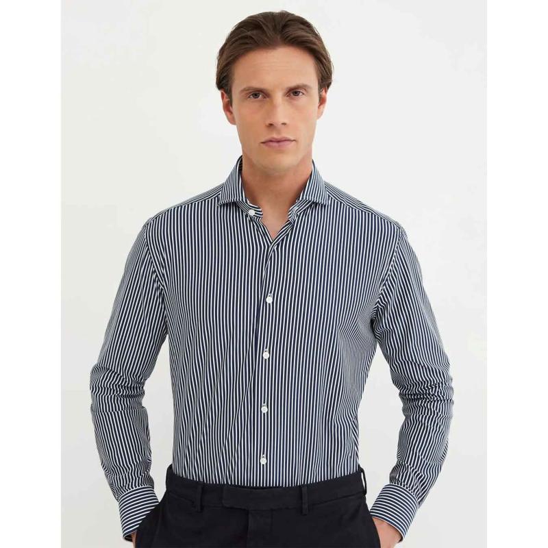 Twill Stripe Shirt - ACT521ML/81608 - XACUS