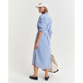 Striped Poplin Shirt Dress - 3GW4503397 - GANT
